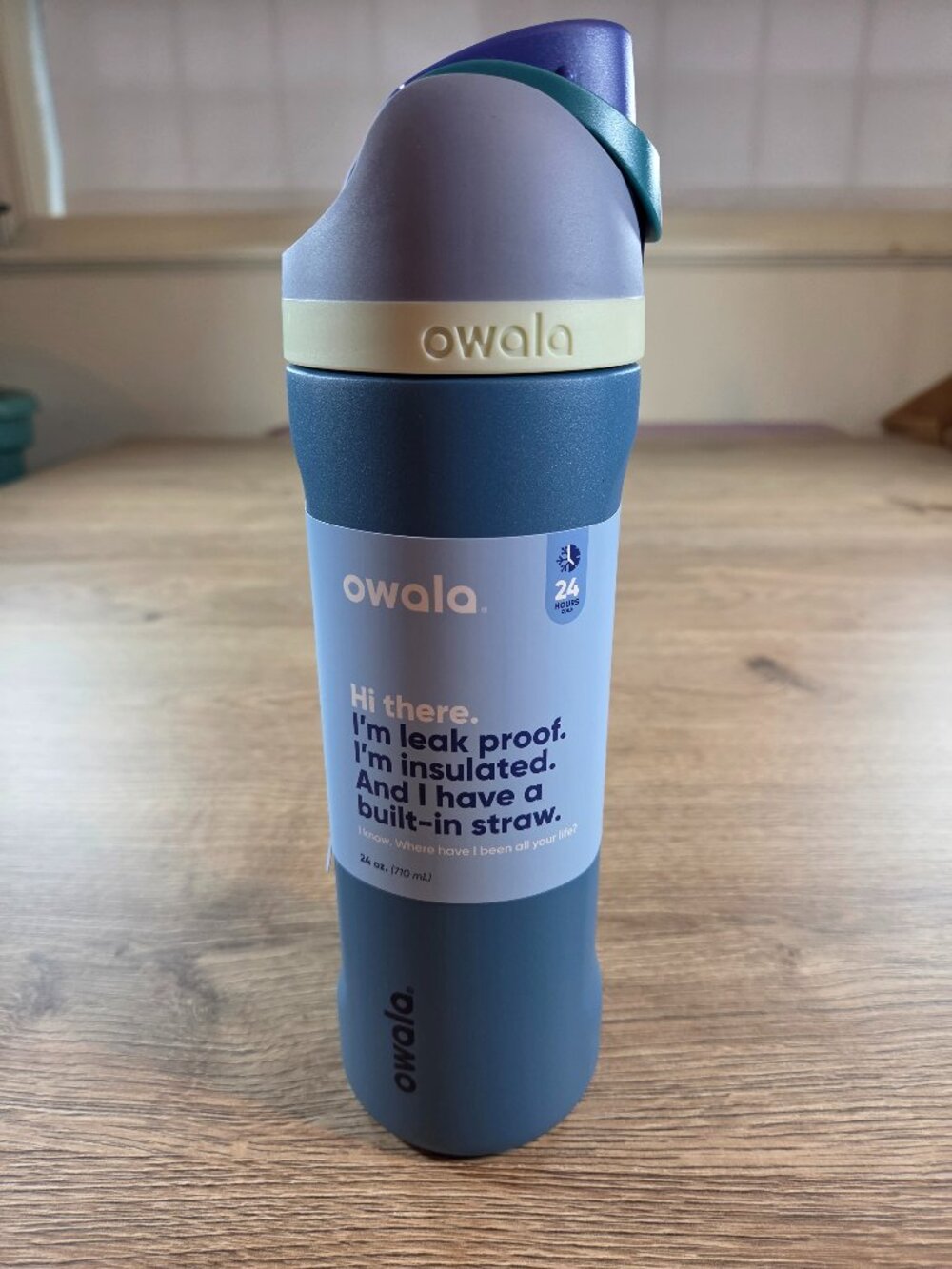 Owala FreeSip Stainless Steel Water Bottle 24 oz Denim